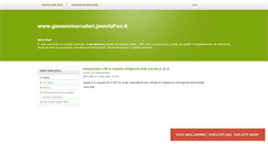 Desktop Screenshot of giovaniricercatori.joomlafree.it